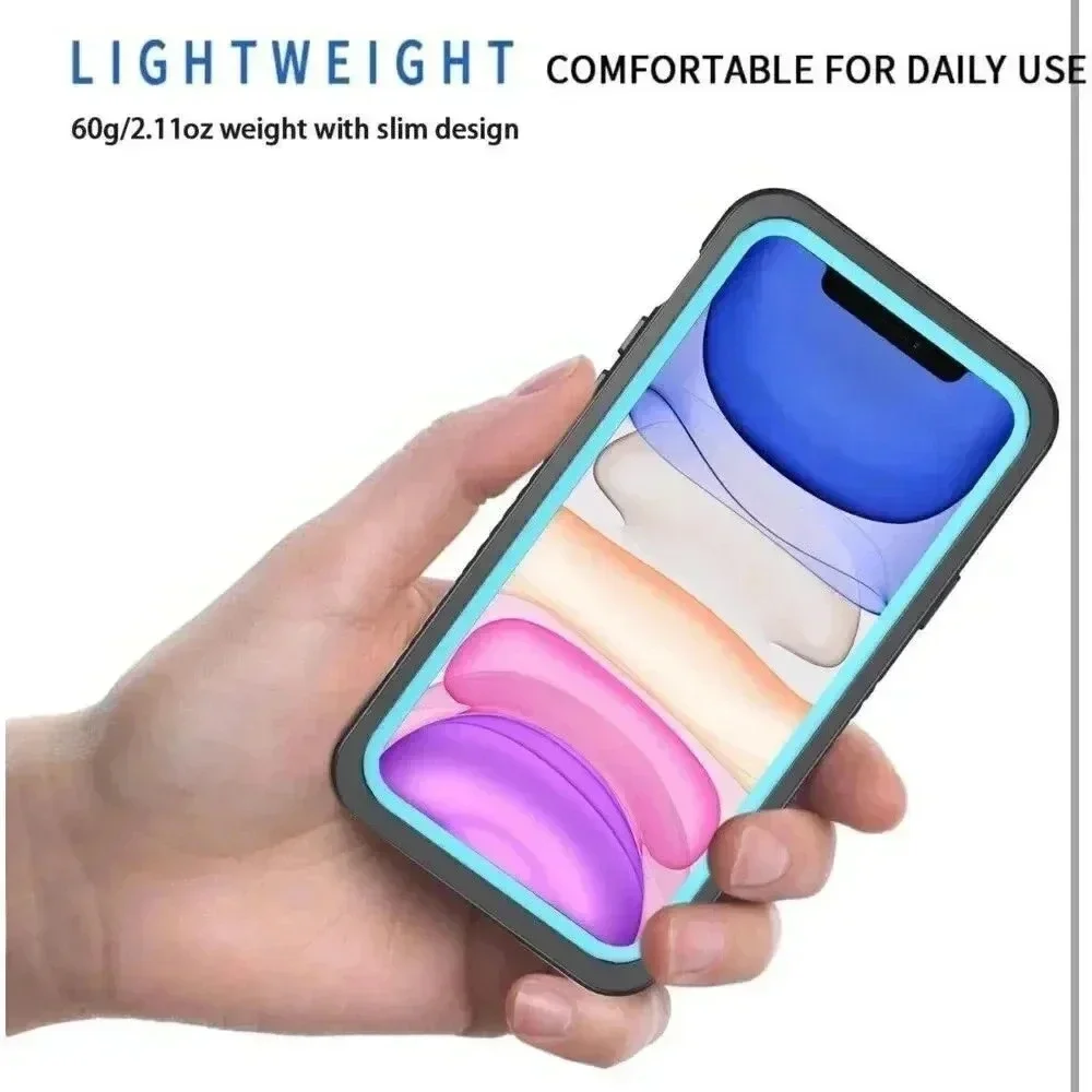 Lanhiem IP68 Waterproof Case For iPhone 11 Pro 5.8” 360° Protection With‎ Strap